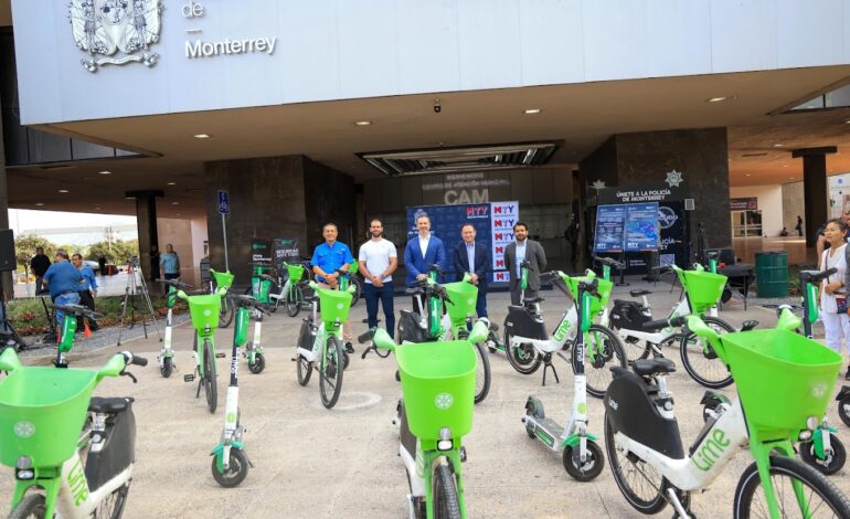 Presenta Monterrey sistema de micro movilidad