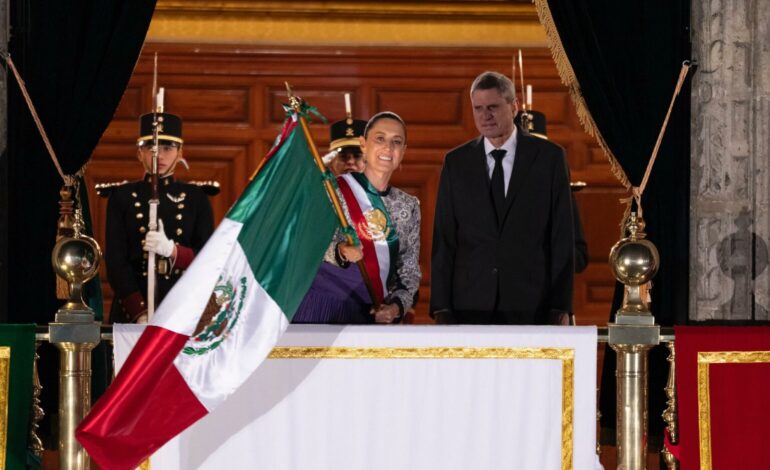 La presidenta Claudia Sheinbaum da su primer Grito de Independencia
