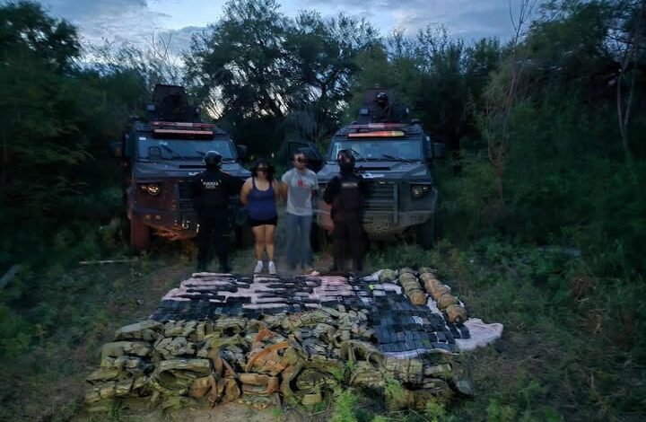 Atoran a hediondos con armamento en ejido de Linares,NL