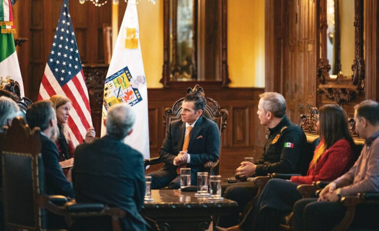 Miguel Flores se reúne con Melissa A. Bishop, Cónsul General de Estados Unidos en Monterrey