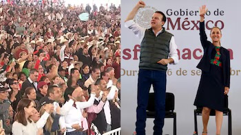 Esteban Villegas, gobernador priista de Durango, pide ovación de pie para Sheinbaum: “Soy claudista”