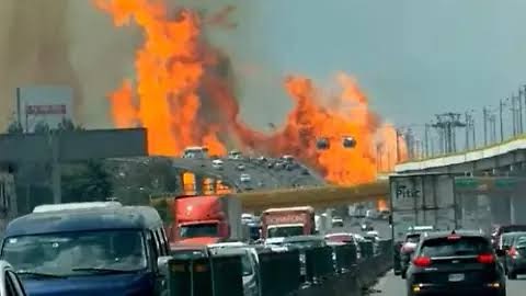 Causa pipa explosión en Calzada Zaragoza de CdMx; hay 57 heridos, 19 graves