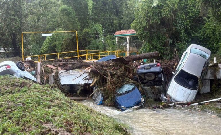 Registran daños y afectaciones por tormenta en Santiago