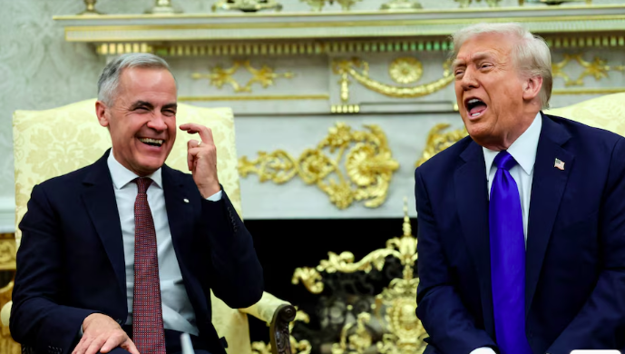 Trump se reúne en La Casa Blanca con el Primer Ministro de Canadá… avizora tratado individual con México