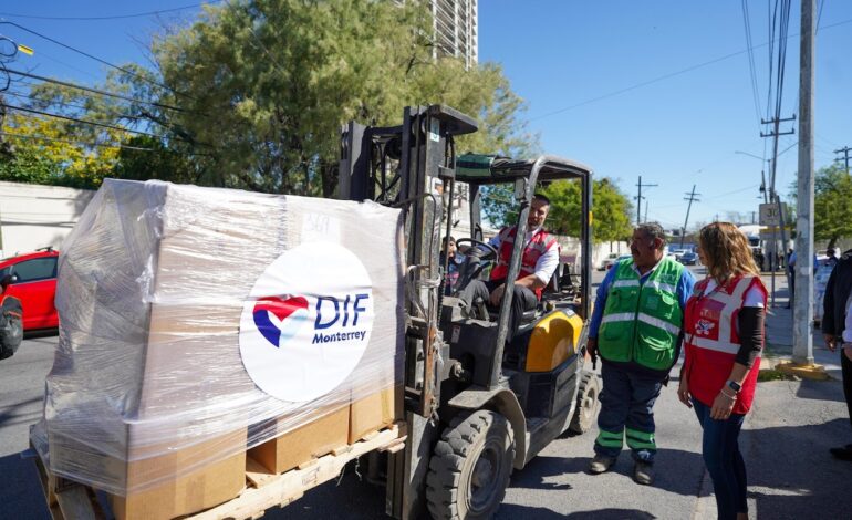 Envía Monterrey ayuda en especie a afectados por lluvias en Veracruz
