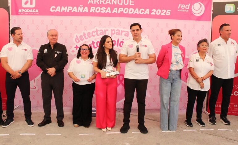 Apodaca inicia Campaña Rosa 2025 «detectar es Vivir, Autoexplórate»