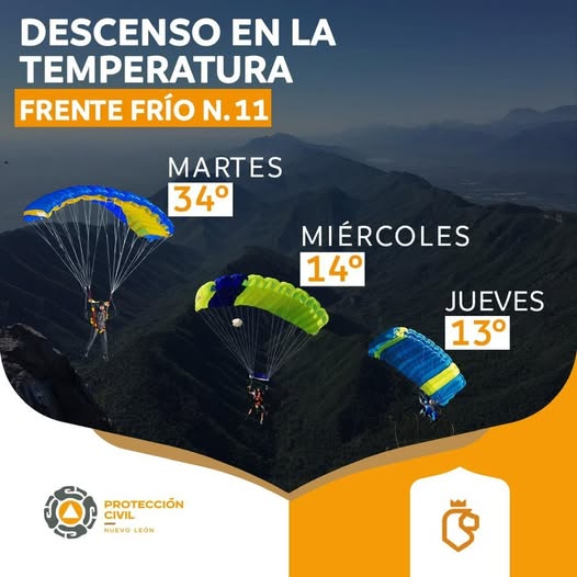 ¡A sacar el suéter! Anuncian temperatura de 14 grados para este miércoles