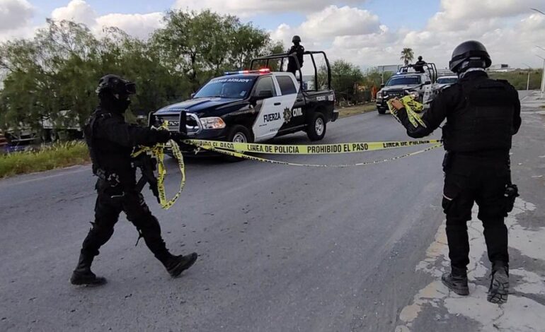 Captura Fuerza Civil NL a 9 malandros tras enfrentamiento en Los Ramones