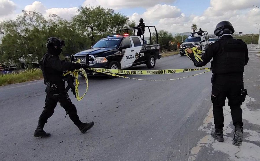 Captura Fuerza Civil NL a 9 malandros tras enfrentamiento en Los Ramones