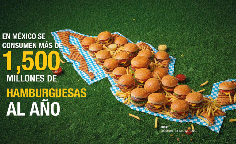 Se consumen más de 1,500 millones de hamburguesas en un año