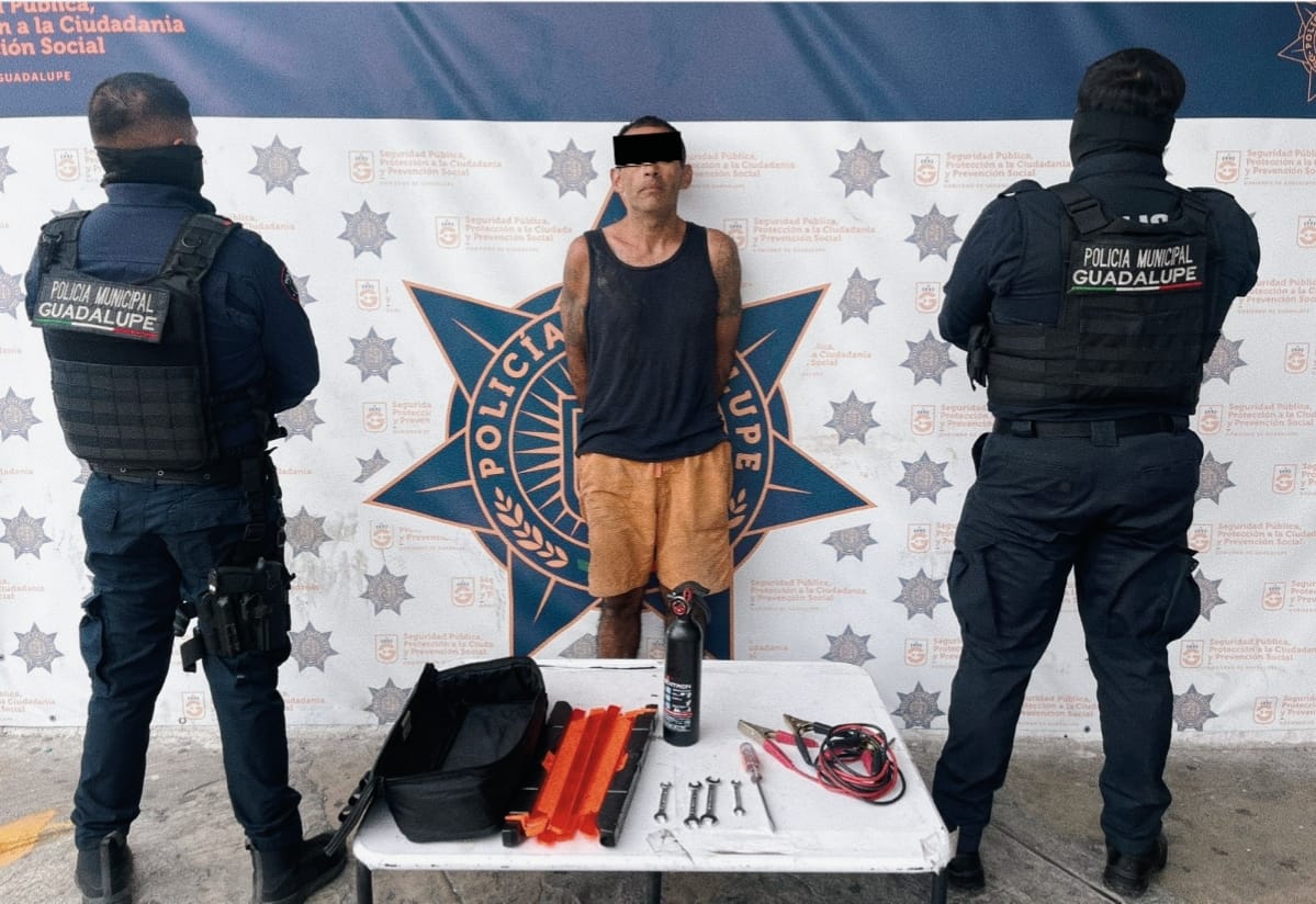 Vecinos de Guadalupe le ponen el dedo por ladrón: Policía lo enjaula