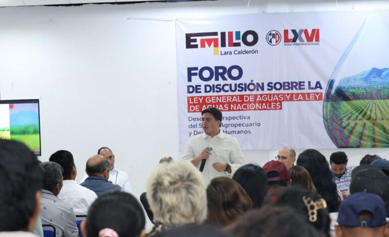 En Foro con campesinos, el PRI denuncia el peligro de la Ley de Aguas que impulsa Sheinbaum