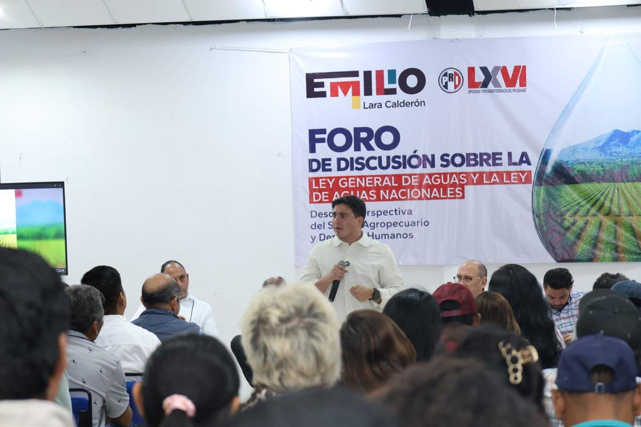 En Foro con campesinos, el PRI denuncia el peligro de la Ley de Aguas que impulsa Sheinbaum