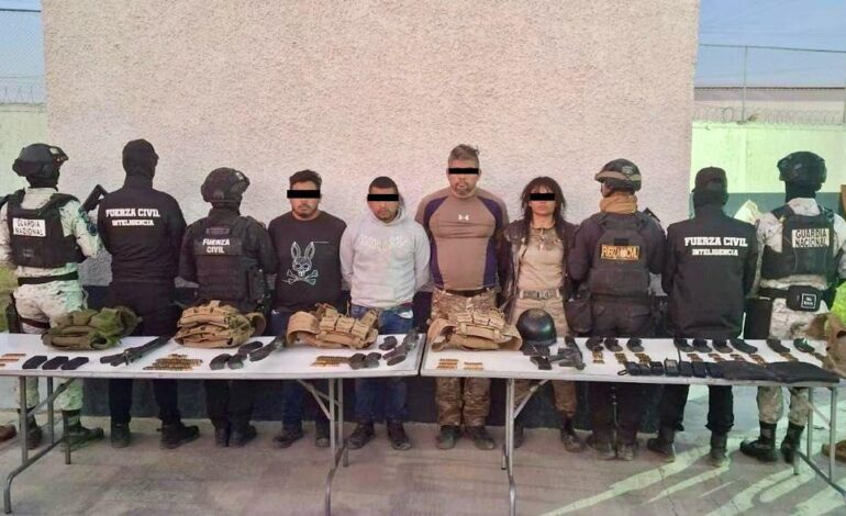 Capturan a cuatro malandros con armas y troka robada en brecha de Linares
