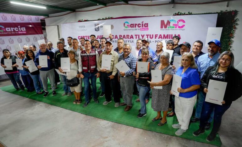 Da García legalidad jurídica a patrimonio de vecinos de El Fraile