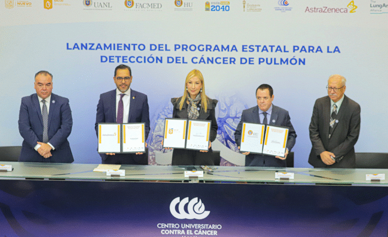Firman convenio para la detección de cáncer de pulmón a través de IA