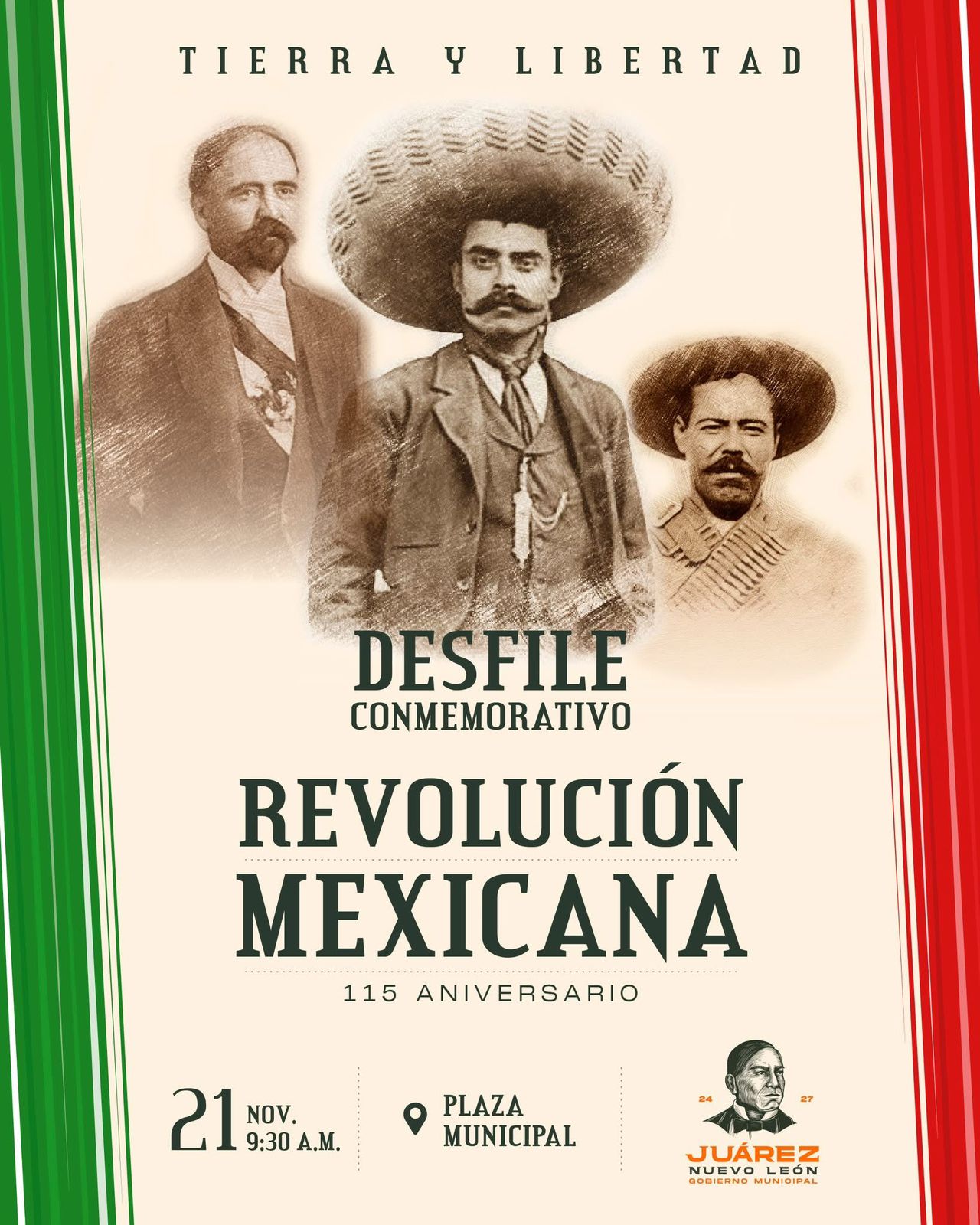 Prepara Juárez gran desfile por festejo de la Revolución Mexicana