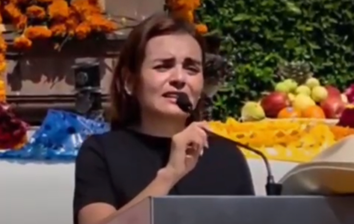 Esposa de Carlos Manzo pide que no haya vandalismo en las protestas