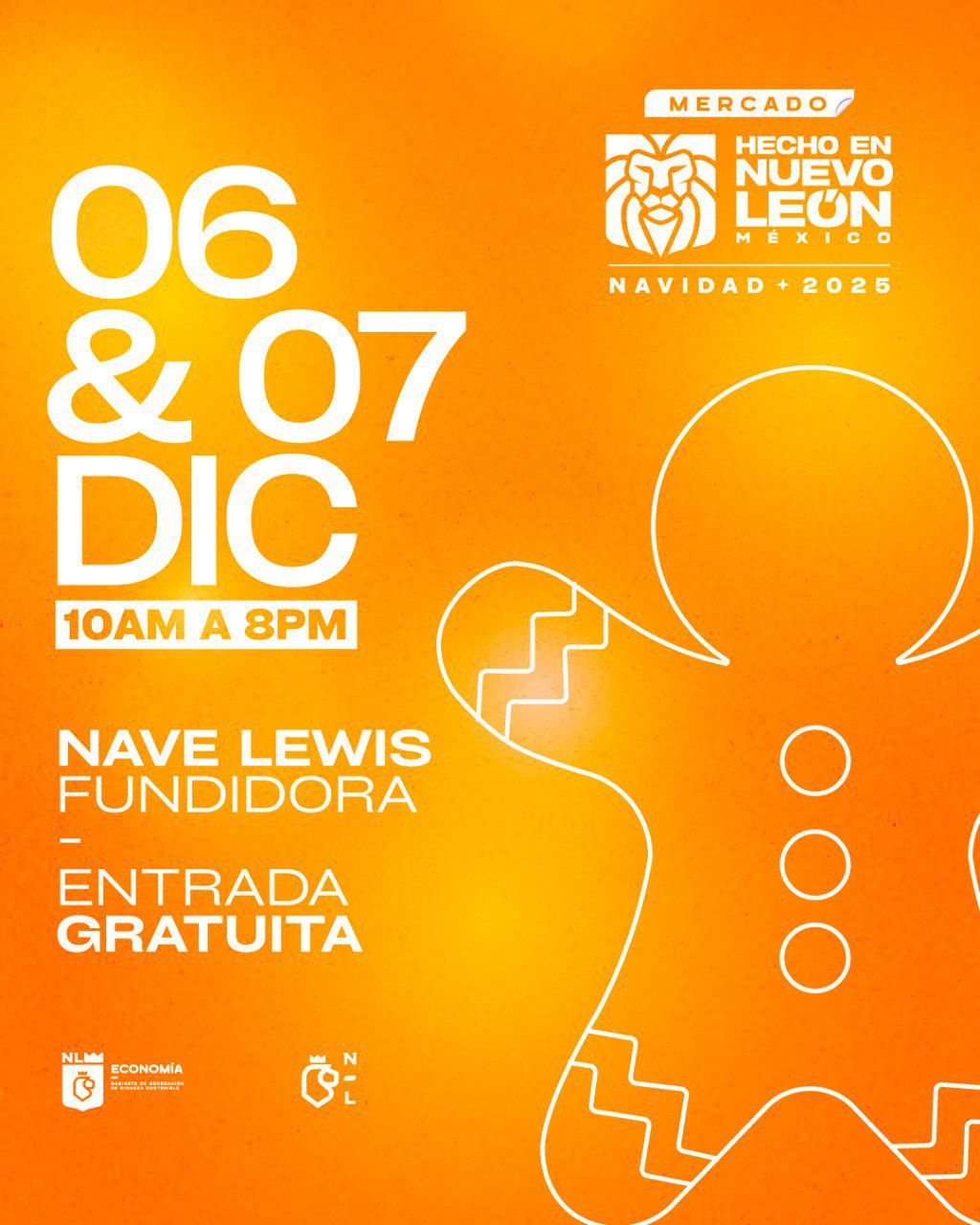 Llega la magia navideña al «Mercado Hecho en Nuevo León»