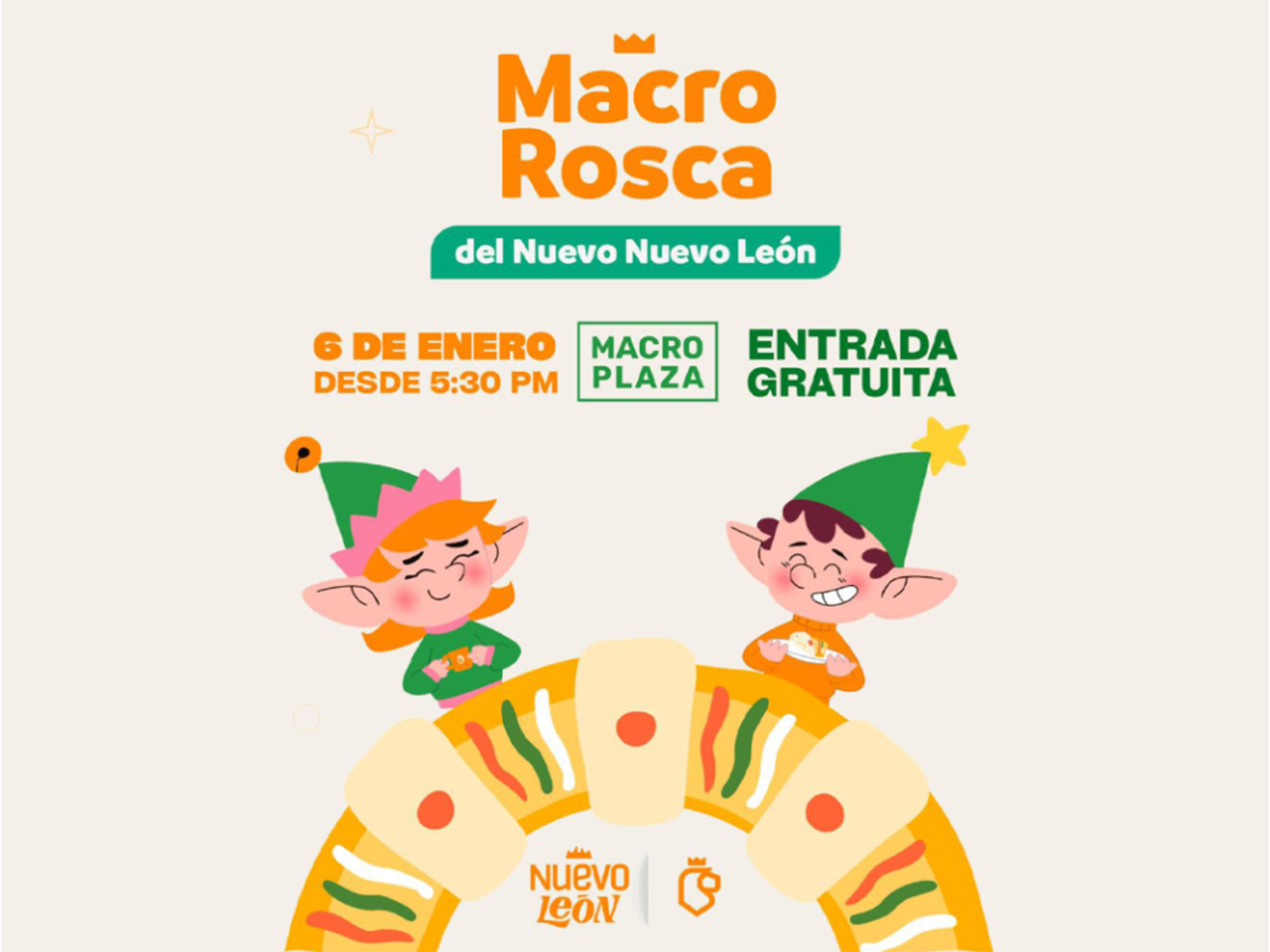 Invita Gobierno de NL a disfrutar con tradición en la Macro Rosca