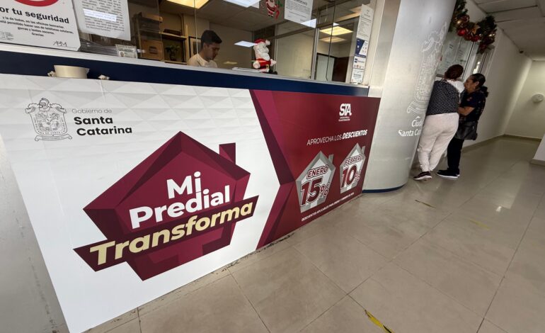 Alista Santa Catarina descuentos en predial 2026