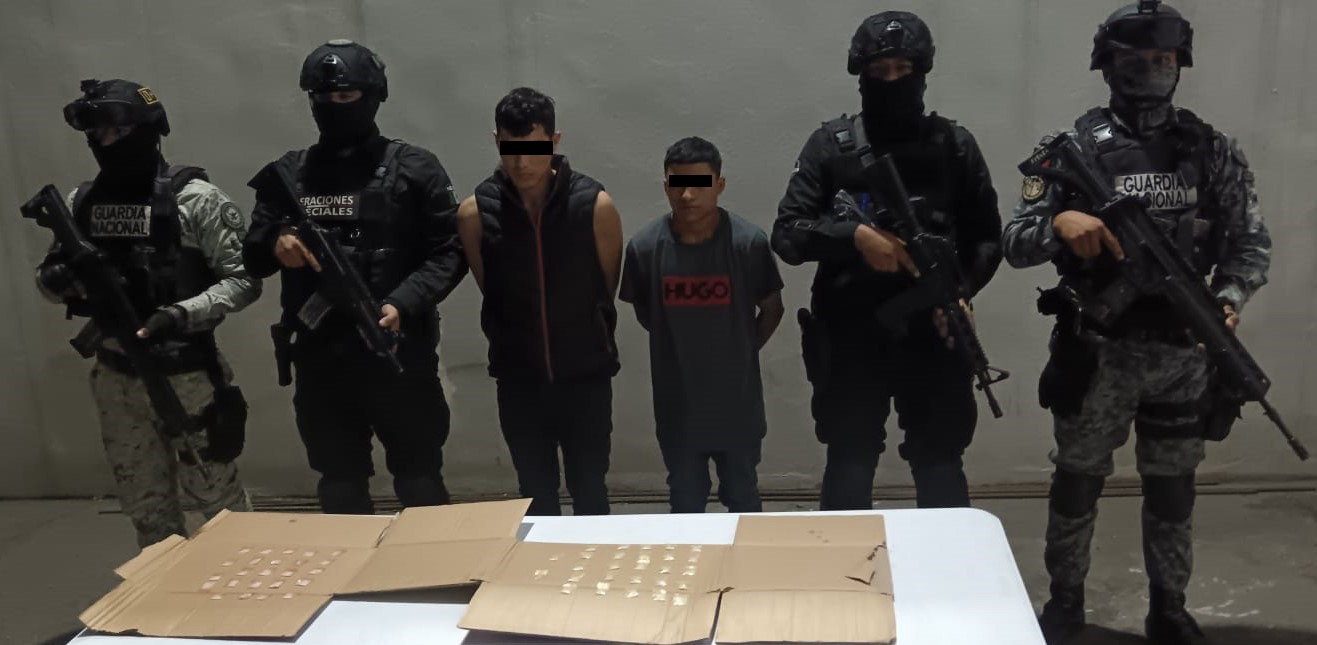 Hondureño y regio caen con 51 dosis de droga… lista para la venta