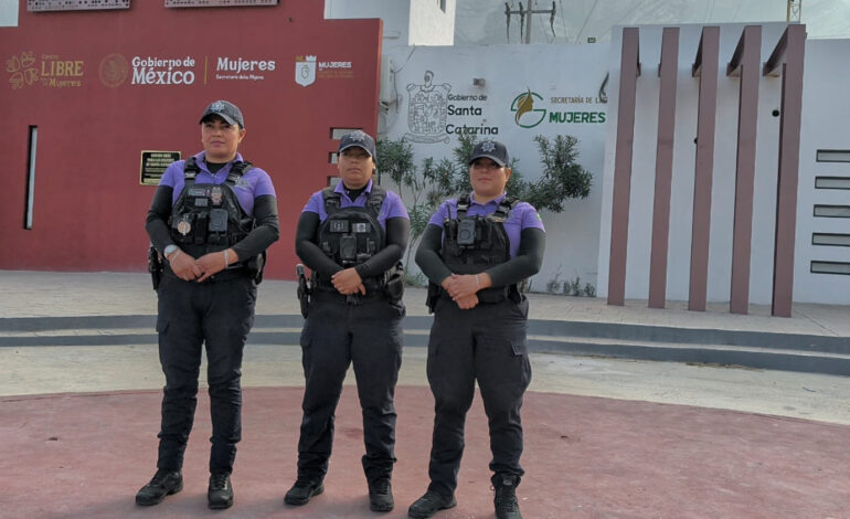 Refuerzan operativo Mujer Segura en Santa Catarina