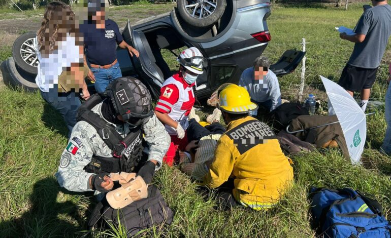 Vuelca sobre La Nacional en Linares