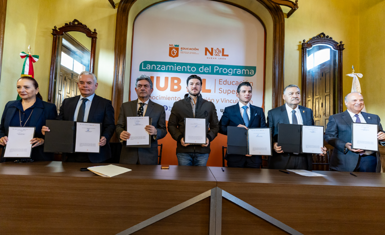 Lanza Gobernador Programa Hub NL de Educación Superior