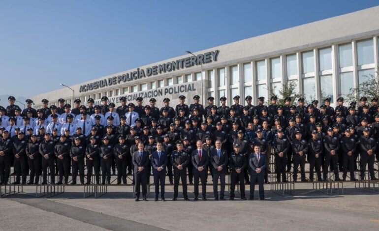Incrementa Policía de Monterrey Estado de Fuerza