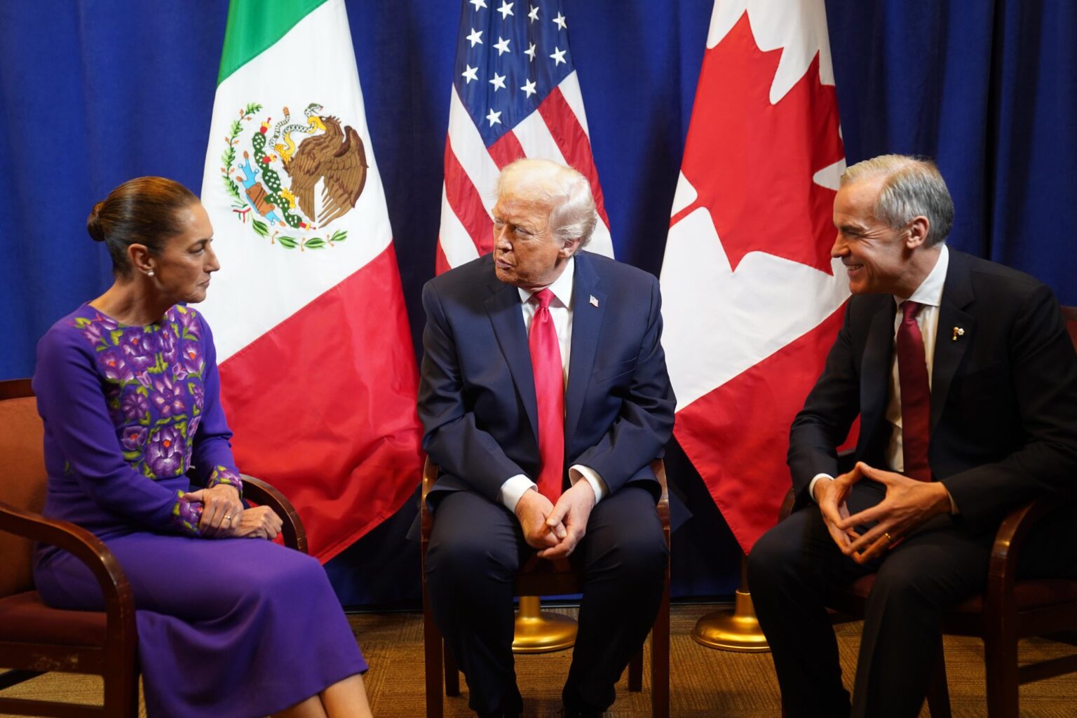 Primer reunión con Trump y Carney salió ‘excelente’ Sheinbaum