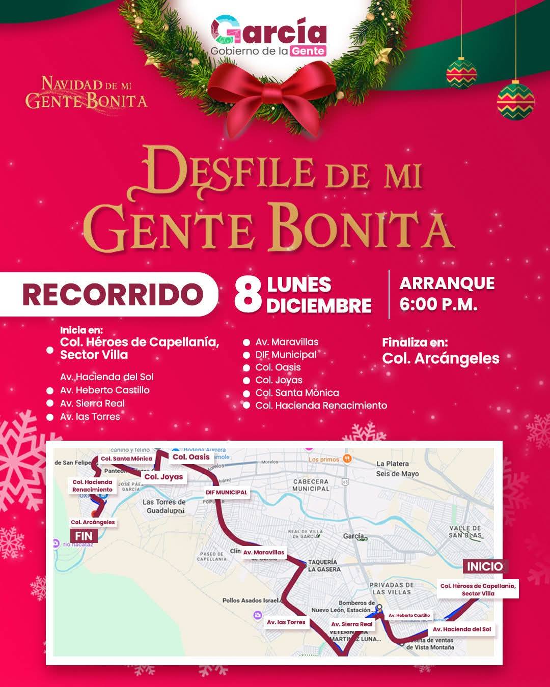 Invitan al desfile de «Mi Gente Bonita en García»