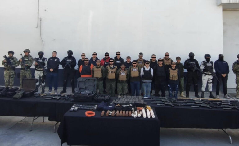 Operativo Muralla captura a  17 tacuaches armados en Montemorelos