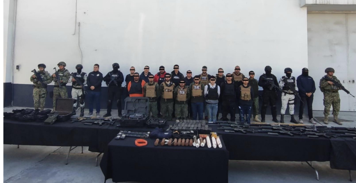 Operativo Muralla captura a  17 tacuaches armados en Montemorelos