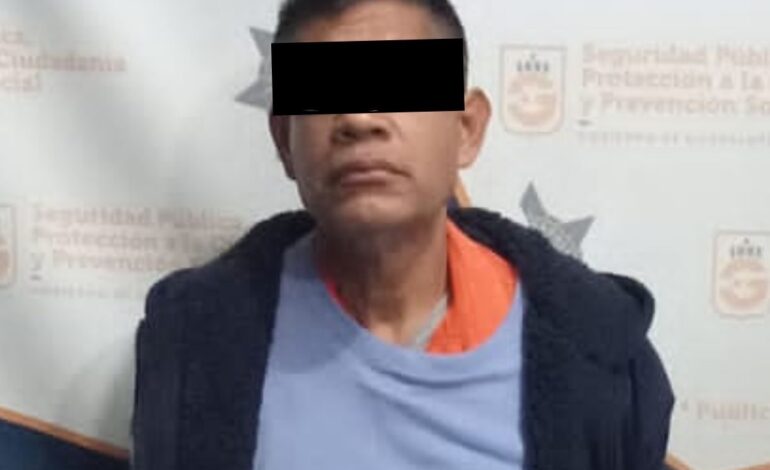 Detienen a hombre que ataca con machete a esposa en Guadalupe