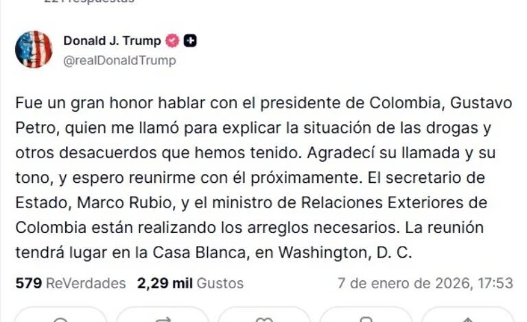 Petro se dobla… busca a Trump y acepta ir a la Casa Blanca