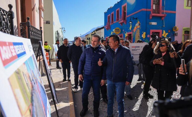 Supervisa Adrián de la Garza rehabilitación del Barrio Antiguo
