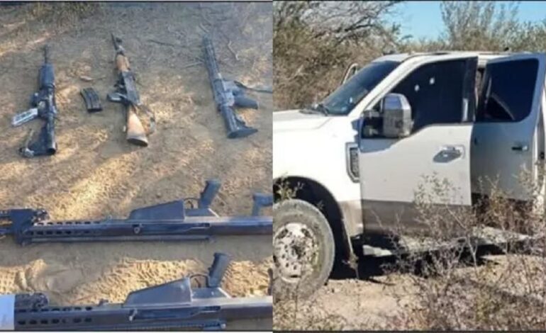 Encuentra Sedena vehículos abandonados, armamento y explosivos en General Treviño y Nueva Ciudad Guerrero