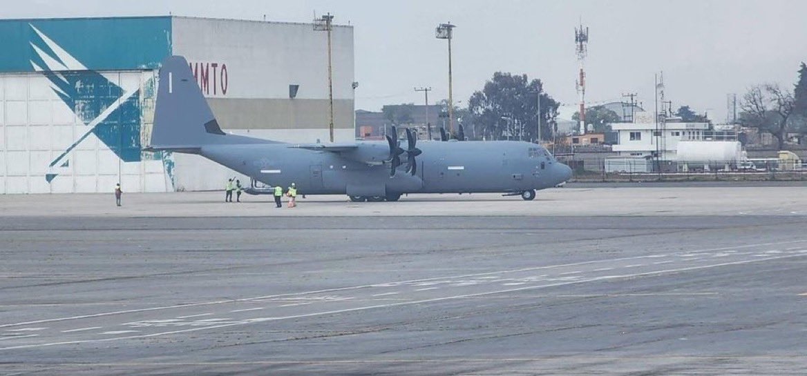 Asegura Gabinete de Seguridad que el Hércules C-130 de EU tenía permiso para sobrevolar el territorio