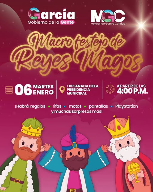 Invita García a la partida de Rosca de Reyes