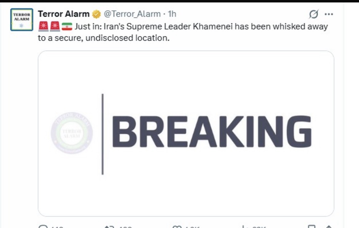 Tras la caída de Maduro, el líder iraní es llevado a un escondite