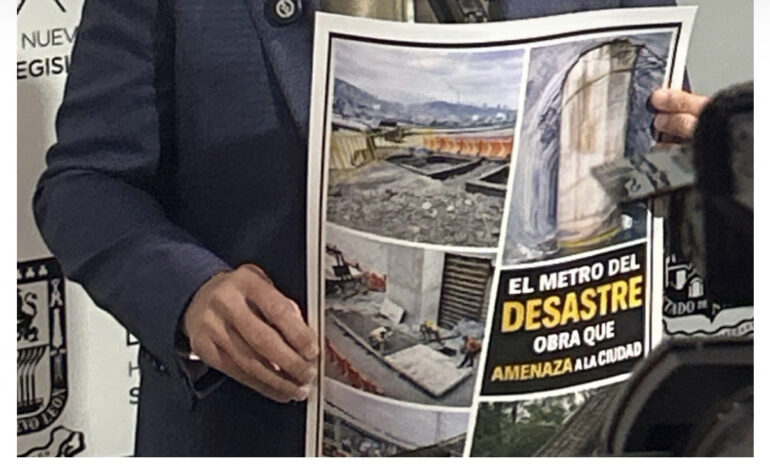 Denuncia De la Fuente que columnas del Monorriel en el río no tienen permiso de Conagua