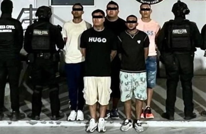 Capturan a banda de malandros que causaron balacera en Centro de Monterrey