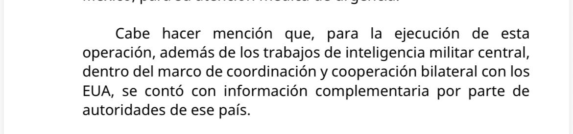Confirma la SEDENA que elementos de Estados Unidos participaron en captura del Mencho