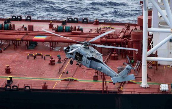 Intercepta armada de EU petrolero en el Índico