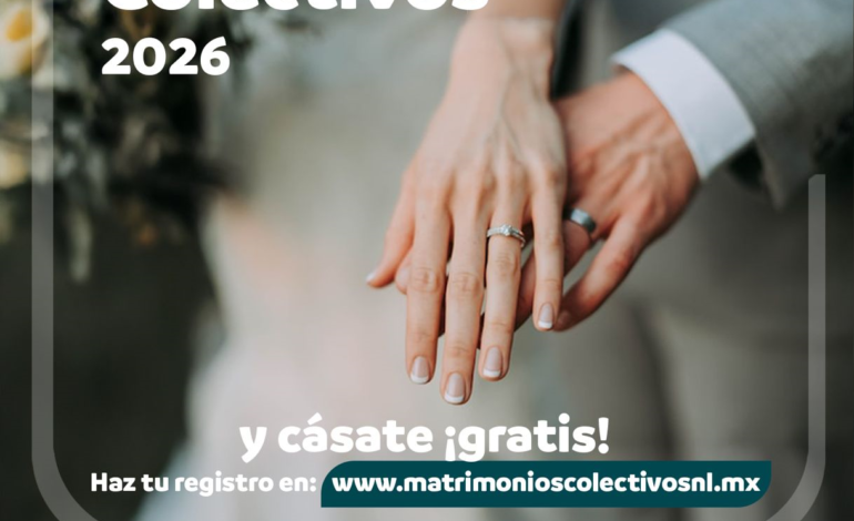 Invita Estado a dar el sí en Matrimonios Colectivo
