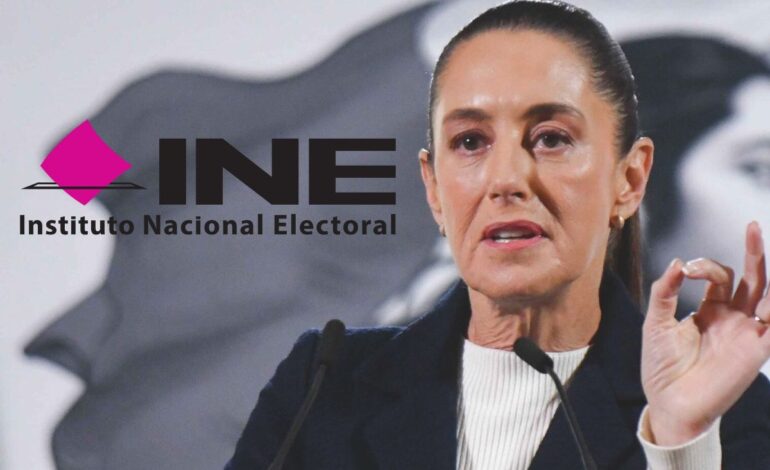 Exhorta Sheinbaum a INE a reforzar controles para candidaturas