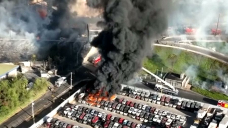 Pipa de gas vuelca y explota; reportan al menos cuatro muertos y varios heridos en Chile