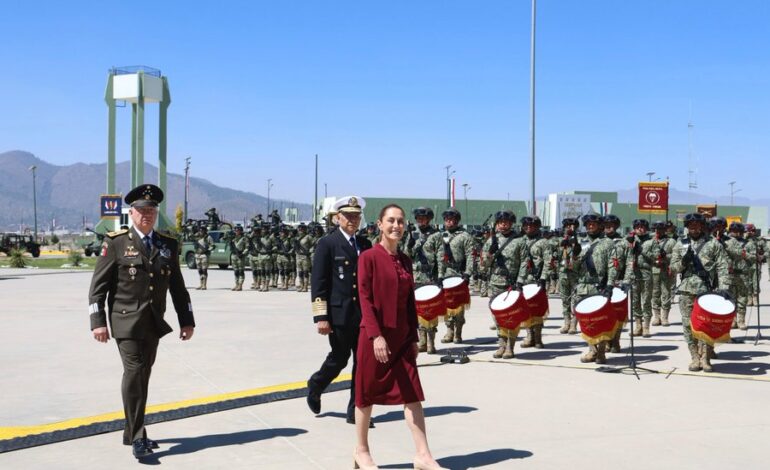 Recalca Sheinbaum soberanía y lealtad institucional del Ejército Mexicano