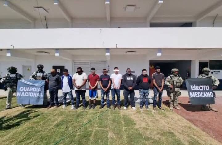 Capturan a líder delicuencial y ocho cómplices en Matamoros